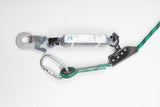 Dispositivo anticaduta di tipo guidato lunghezza corda m 5 completa di moschettone AZ011 - AC 060 LINOSTOP II/5M