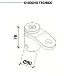 MEI+ATAE - MONTANTE EASY A BASE INCLINATA + ELEMENTO GIREVOLE TIPO A
