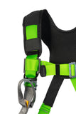 Imbracatura anticaduta attacchi dorsale con prolunga e sternale doppia regolazione cosiali e bretelle - supporti comfort su dorsale, bretelle e coscie - P32PRO