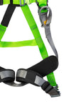 Imbracatura anticaduta attacchi dorsale con prolunga e sternale doppia regolazione cosiali e bretelle - supporti comfort su dorsale, bretelle e coscie - P32PRO
