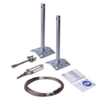 K15F - KIT LINEA VITA MONTANTI A BASE DOPPIA FALDA - 5/15 m