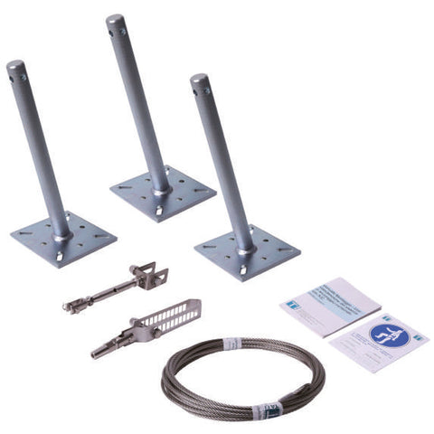 K30I - KIT LINEA VITA MONTANTI A BASE INCLINATA - 15/30 m