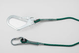Cordino di collegamento completo di connettori, 1 ovale in acciaio e 1 doppia leva in acciaio apertura mm 50 - LB101/1,4M