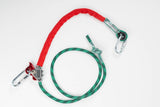 Cordino di posizionamento lunghezza regolabile fino a m 2 - completo di connettori - con regolatore ergo alluminio - PROT-3  AF130 02/ 2M